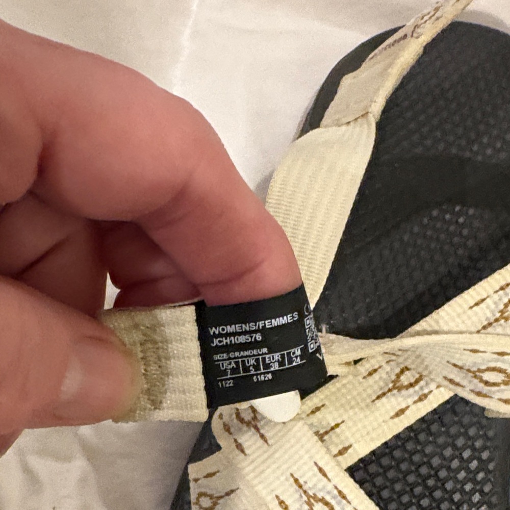 Chaco Sandals in Black and Cream - Picture 2 of 5